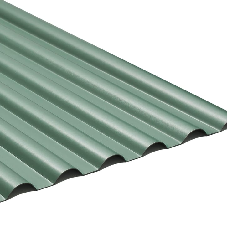 PVC profielplaat SINTRA | 77/18 | 1,20 mm | Groen metallic | 2500 mm #1