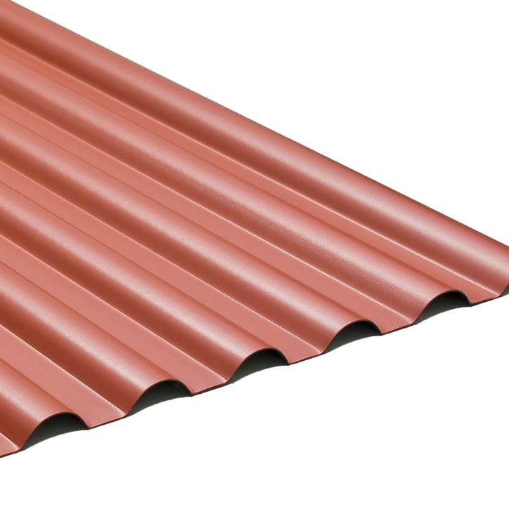 PVC profielplaat SINTRA | 77/18 | 1,20 mm | Rood metallic | 2500 mm #1