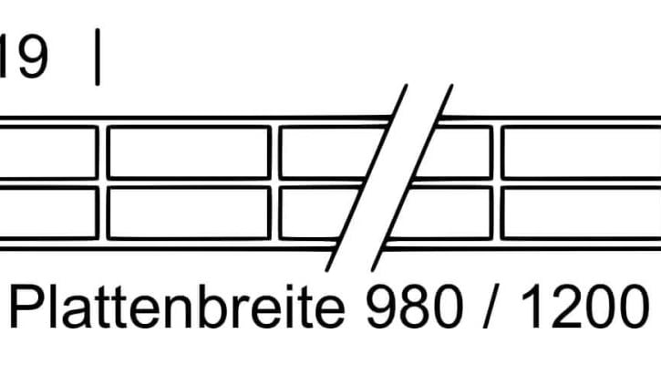 Polycarbonaat kanaalplaat | 16 mm | Profiel Mendig | Voordeelpakket | Plaatbreedte 1200 mm | Helder | Breedte 3,75 m | Lengte 2,00 m #11